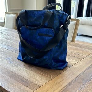Blue and Black Womens Tote Bag
